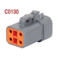 Deutsch DTP06-4S, 4 CCT, Female Connector Body